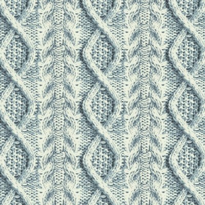 Kasmir Cable Knit Indigo in 1458 Blue Cotton
 Medium Duty Fashion  Fabric
